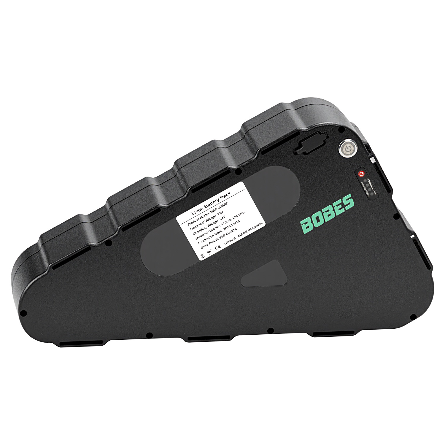 BOBES Triangle Electric Bike 48V 52V 60V 72V 20Ah 30Ah 50Ah Lithium Battery for 500-3000W Motor Fat Bike